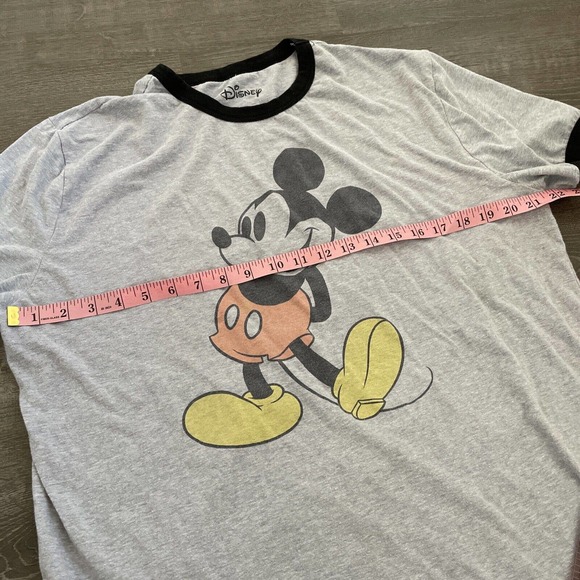Disney Vintage Look‎ Mickey Mouse Heather Gray T-Shirt/Clothes Men's XL - Picture 5 of 10